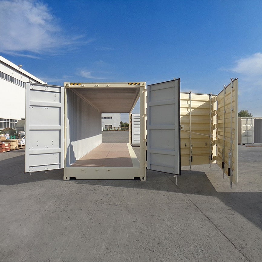 40&rsquo;HC New (1-trip) &ldquo;Openside&rdquo; Shipping Container - Container Services Pty Ltd