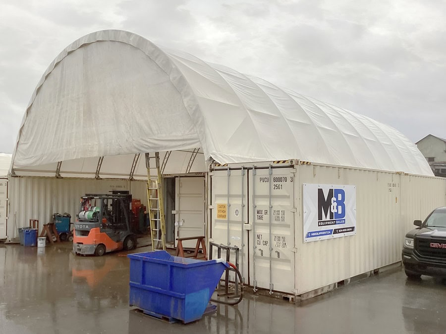 40&rsquo; x 60&rsquo; Container Shelter - Container Services Pty Ltd